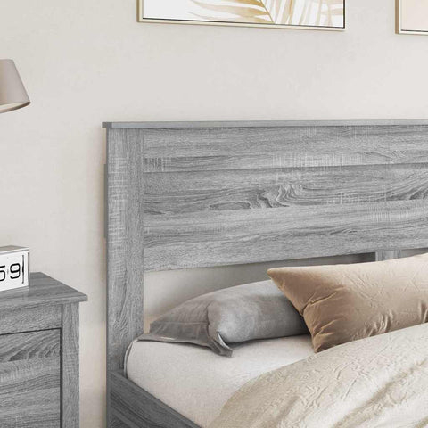 vidaXL Headboard with Headboard Grey Sonoma 180 cm Engineered wood