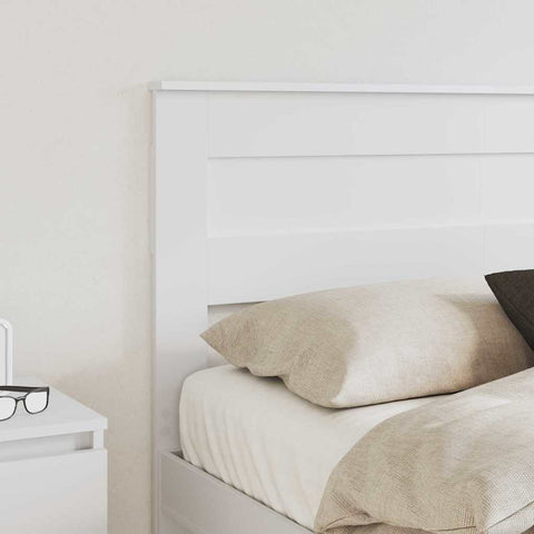 vidaXL Headboard with Headboard White 160 cm Engineered wood