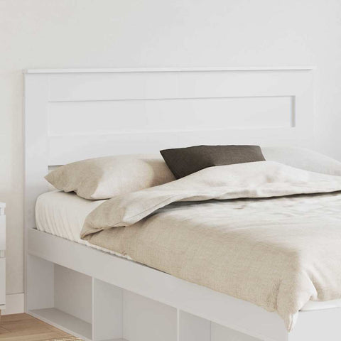 vidaXL Headboard with Headboard White 160 cm Engineered wood