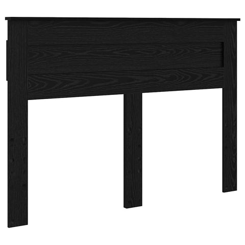 vidaXL Headboard with Headboard Black Oak 160 cm Engineered wood