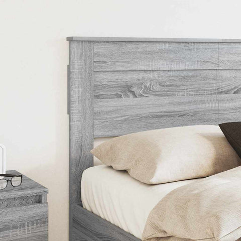 vidaXL Headboard with Headboard Grey Sonoma 160 cm Engineered wood