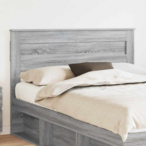 vidaXL Headboard with Headboard Grey Sonoma 160 cm Engineered wood