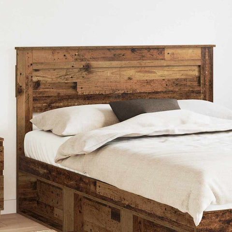 vidaXL Headboard with Headboard Old Wood 160 cm Engineered wood