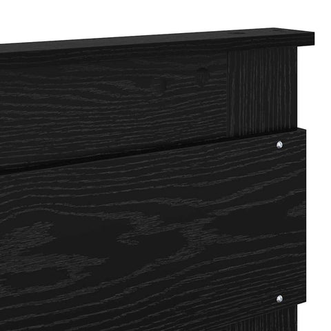 vidaXL Headboard with Headboard Black Oak 150 cm Engineered wood