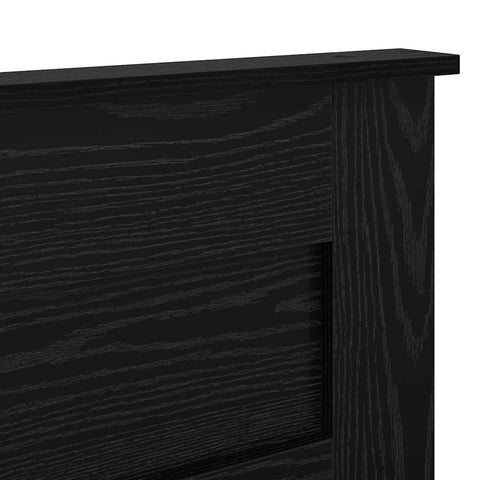 vidaXL Headboard with Headboard Black Oak 140 cm Engineered wood