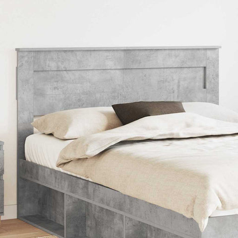 vidaXL Headboard with Headboard Concrete Grey 140 cm Engineered wood