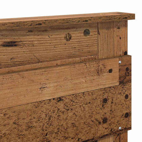 vidaXL Headboard with Headboard Old Wood 140 cm Engineered wood