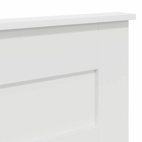 vidaXL Headboard with Headboard White 135 cm Engineered wood