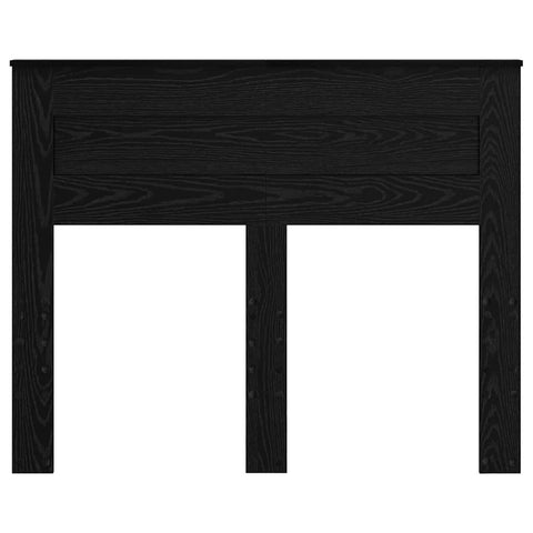 vidaXL Headboard with Headboard Black Oak 120 cm Engineered wood