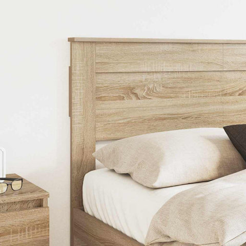 vidaXL Headboard with Headboard Sonoma Oak 120 cm Engineered wood