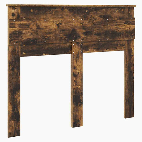 vidaXL Headboard with Headboard Smoked Oak 120 cm Engineered wood