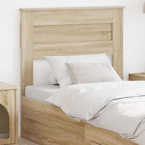vidaXL Headboard with Headboard Sonoma Oak 100 cm Engineered wood