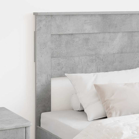 vidaXL Headboard with Headboard Concrete Grey 100 cm Engineered wood