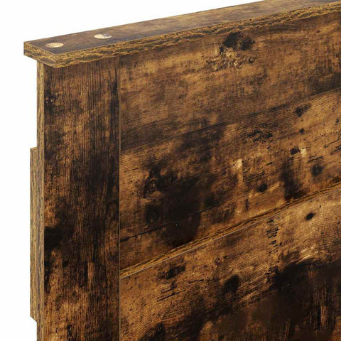 vidaXL Headboard with Headboard Smoked Oak 90 cm Engineered wood