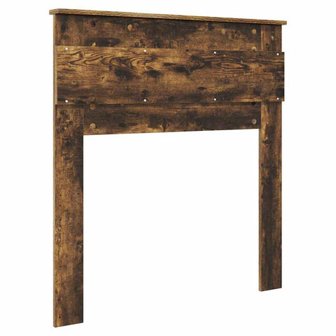 vidaXL Headboard with Headboard Smoked Oak 90 cm Engineered wood