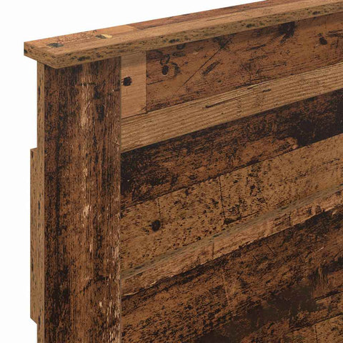 vidaXL Headboard with Headboard Old Wood 90 cm Engineered wood