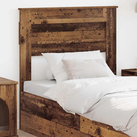 vidaXL Headboard with Headboard Old Wood 90 cm Engineered wood