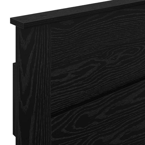 vidaXL Headboard with Headboard Black Oak 80 cm Engineered wood