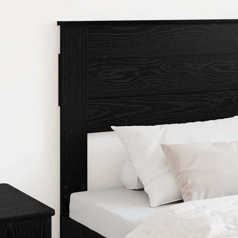 vidaXL Headboard with Headboard Black Oak 80 cm Engineered wood