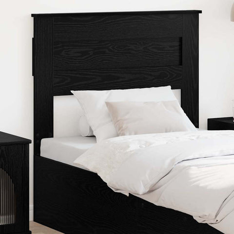 vidaXL Headboard with Headboard Black Oak 80 cm Engineered wood