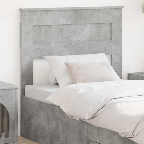 vidaXL Headboard with Headboard Concrete Grey 80 cm Engineered wood