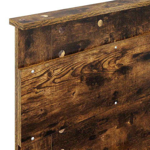 vidaXL Headboard with Headboard Smoked Oak 80 cm Engineered wood