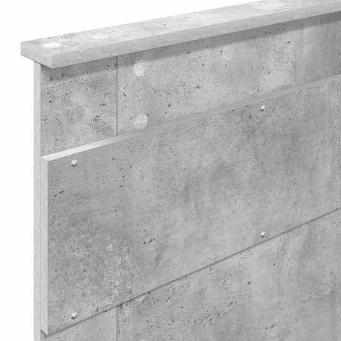 vidaXL Headboard with Headboard Concrete Grey 75 cm Engineered wood