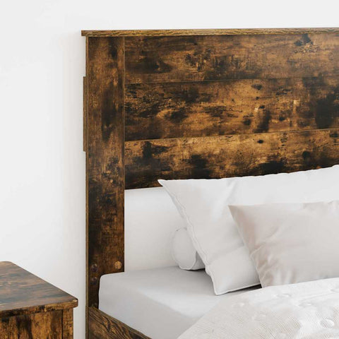 vidaXL Headboard with Headboard Smoked Oak 75 cm Engineered wood
