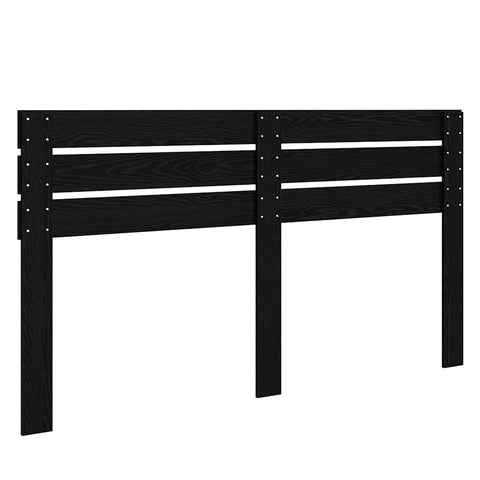 vidaXL Headboard with Headboard Black Oak 200 cm Engineered wood
