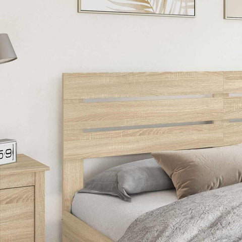 vidaXL Headboard with Headboard Sonoma Oak 200 cm Engineered wood