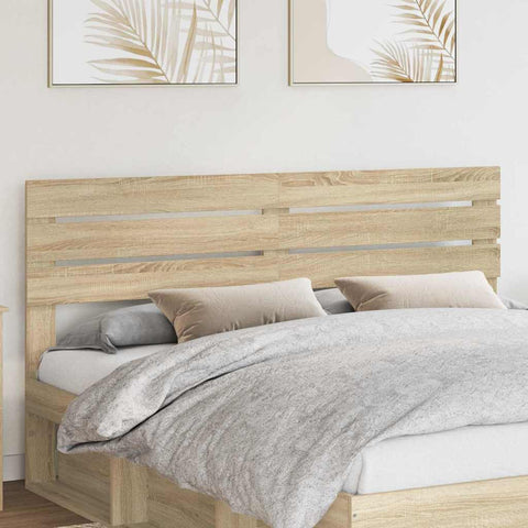 vidaXL Headboard with Headboard Sonoma Oak 200 cm Engineered wood
