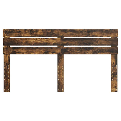 vidaXL Headboard with Headboard Smoked Oak 200 cm Engineered wood