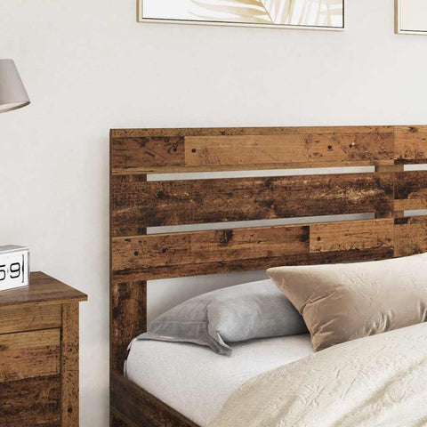 vidaXL Headboard with Headboard Old Wood 200 cm Engineered wood