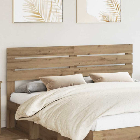 vidaXL Headboard with Headboard Artisan Oak 200 cm Engineered wood