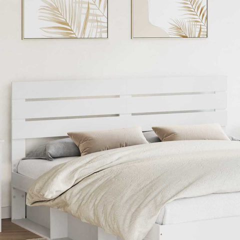 vidaXL Headboard with Headboard White 180 cm Engineered wood