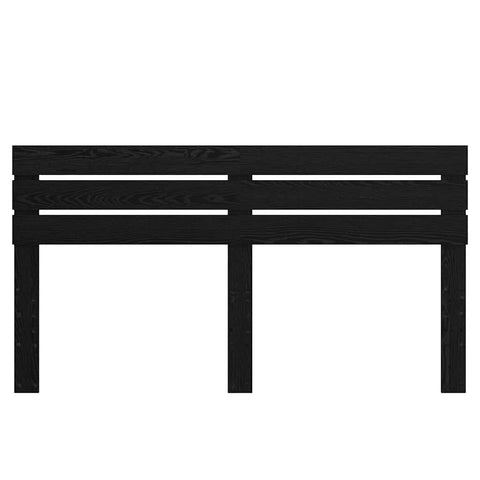 vidaXL Headboard with Headboard Black Oak 180 cm Engineered wood