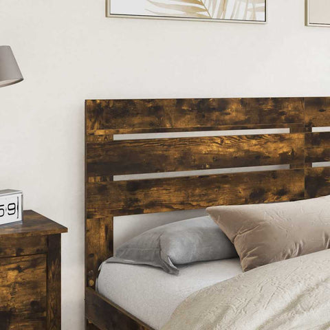 vidaXL Headboard with Headboard Smoked Oak 180 cm Engineered wood