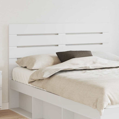 vidaXL Headboard with Headboard White 160 cm Engineered wood