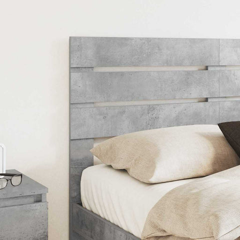 vidaXL Headboard with Headboard Concrete Grey 150 cm Engineered wood