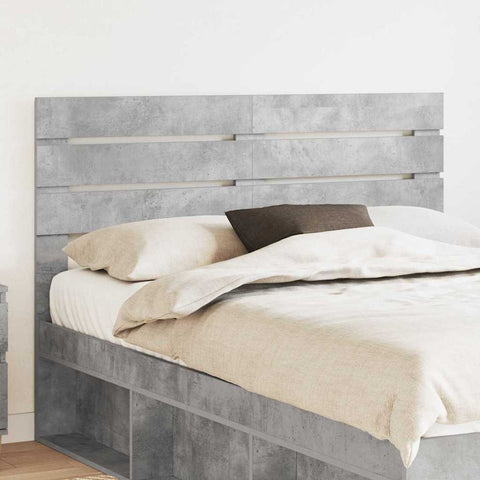 vidaXL Headboard with Headboard Concrete Grey 150 cm Engineered wood