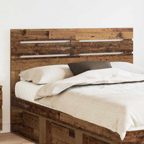vidaXL Headboard with Headboard Old Wood 150 cm Engineered wood
