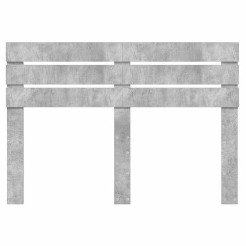 vidaXL Headboard with Headboard Concrete Grey 140 cm Engineered wood