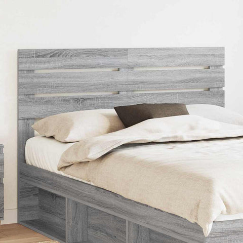vidaXL Headboard with Headboard Grey Sonoma 140 cm Engineered wood