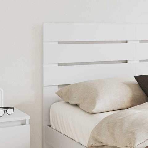 vidaXL Headboard with Headboard White 135 cm Engineered wood