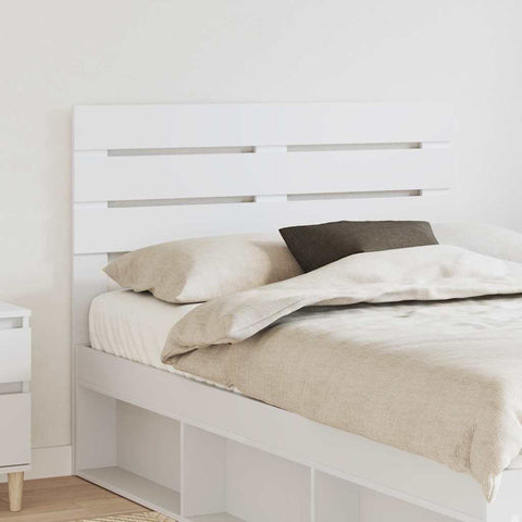 vidaXL Headboard with Headboard White 135 cm Engineered wood