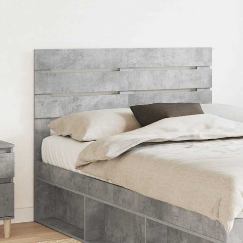 vidaXL Headboard with Headboard Concrete Grey 135 cm Engineered wood
