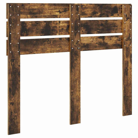 vidaXL Headboard with Headboard Smoked Oak 135 cm Engineered wood