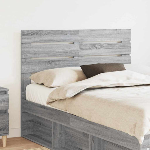 vidaXL Headboard with Headboard Grey Sonoma 135 cm Engineered wood