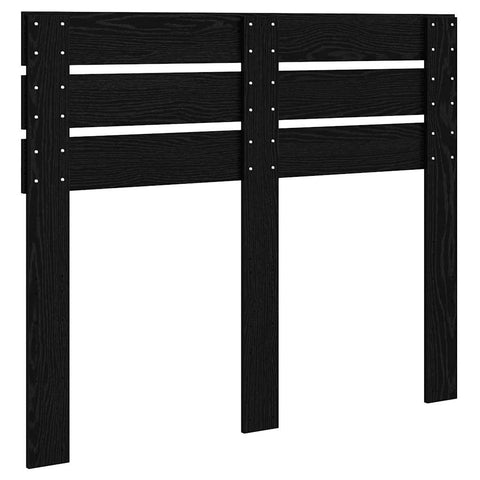 vidaXL Headboard with Headboard Black Oak 120 cm Engineered wood