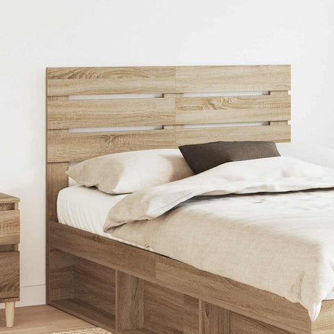vidaXL Headboard with Headboard Sonoma Oak 120 cm Engineered wood